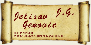 Jelisav Gemović vizit kartica
